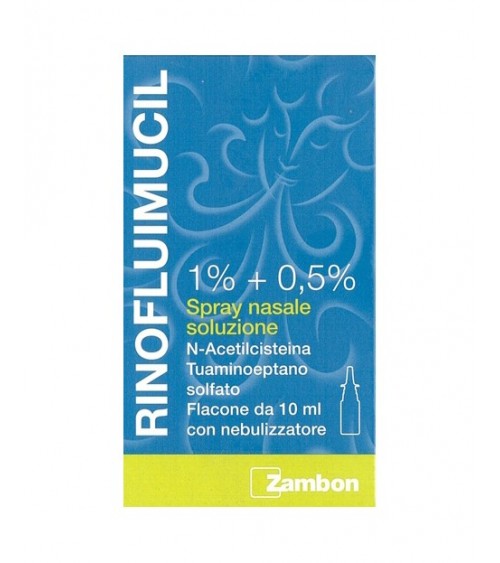 RINOFLUIMUCIL*spray nasale flaconcino 10 ml 1% + 0